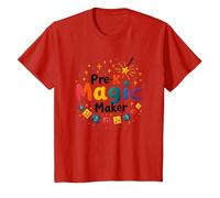 Oh Hey Magic Maker - Cadeau coloré pour Enseignant T-Shirt, Enfant, Rouge, 8 Ans