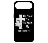 Oh How He Blesses Us Sign Ephesian 1:3 Christian St Patricks Coque pour iPhone Air