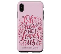 Oh How He Loves Us Bible Chrétien de Jésus de la Saint-Valentin Coque pour iPhone XS Max