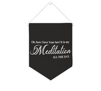 Oh, how I Love Your Law! It Is My Meditation All The Day Bannière murale inspirante à suspendre au mur Décoration murale pour salon, chambre à coucher, bureau, cadeaux de vacances 25,4 x 30,5 cm