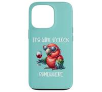 Oh Its Wine O Clock Drinking Parrot It's 5 O'Clock Somewhere Coque pour iPhone 13 Pro