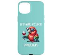 Oh Its Wine O Clock Drinking Parrot It's 5 O'Clock Somewhere Coque pour iPhone 15 Plus