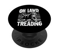 Oh Lawd He Treading Gros Chat Marchant Mignon Meme ||- PopSockets PopGrip Adhésif