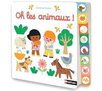 Oh les animaux ! - Un livre tout carton avec 8 onglets pour découvrir les animaux - dès 10 mois