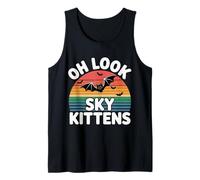 Oh Look Sky Kittens Bat Lover Animal Humor |- Débardeur