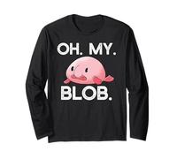 Oh. My. Blob. Poisson Blobfish drôle Blob Fish Hilarant OMG Meme Manche Longue