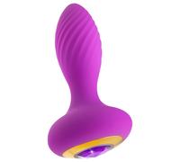 Oh My Gem - Plug anal vibrant avec pierre précieuse (violet)