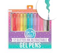 Oh My Glitter! Lot de 12 stylos gel