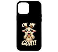 Oh My Goat Screaming Dessin animé drôle Meme chèvre Coque pour iPhone 12 Pro Max