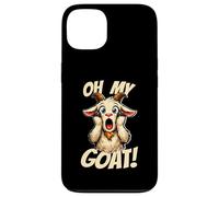 Oh My Goat Screaming Dessin animé drôle Meme chèvre Coque pour iPhone 13