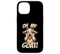 Oh My Goat Screaming Dessin animé drôle Meme chèvre Coque pour iPhone 14