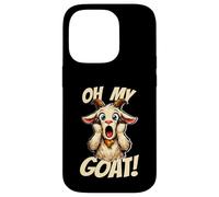 Oh My Goat Screaming Dessin animé drôle Meme chèvre Coque pour iPhone 14 Pro