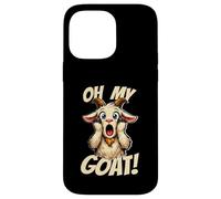 Oh My Goat Screaming Dessin animé drôle Meme chèvre Coque pour iPhone 14 Pro Max