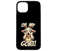 Oh My Goat Screaming Dessin animé drôle Meme chèvre Coque pour iPhone 15 Plus