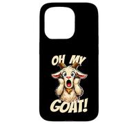 Oh My Goat Screaming Dessin animé drôle Meme chèvre Coque pour iPhone 15 Pro