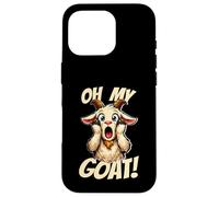 Oh My Goat Screaming Dessin animé drôle Meme chèvre Coque pour iPhone 16 Pro