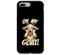 Oh My Goat Screaming Dessin animé drôle Meme chèvre Coque pour iPhone 7 Plus/8 Plus