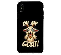 Oh My Goat Screaming Dessin animé drôle Meme chèvre Coque pour iPhone XS Max