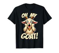 Oh My Goat Screaming Dessin animé drôle Meme chèvre T-Shirt