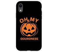 Oh My Guordness (Goodness) Visage de Citrouille Amusant pour Halloween Coque pour iPhone XR