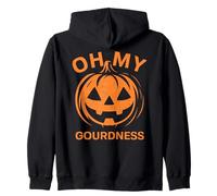 Oh My Guordness (Goodness) Visage de Citrouille Amusant pour Halloween Sweat à Capuche
