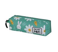 Oh My Pop! Blooming-Trousse Carré Fan 2.2, Turquoise, 22 x 9 cm