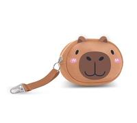 Oh My Pop Capybara-Porte-Monnaie Pill, Vert, 12,5 x 9 cm