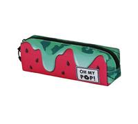 Oh My Pop! Melty Melon-Trousse Carré Fan 2.2, Vert, 22 x 9 cm