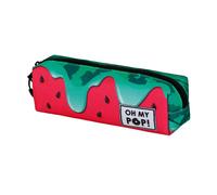 Oh My Pop! Melty Melon-Trousse Carré Fan 2.2, Vert, 22 x 9 cm