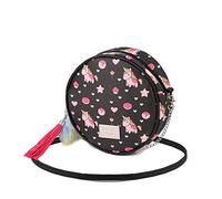 Oh My Pop! Popnicorn-Sac à Bandoulière Rond, Noir