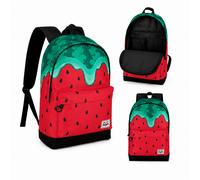 Oh My Pop Sac à dos scolaire à un compartiment, motif pastèque rose sucrée, 31