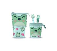 Oh My Pop! - Trousse Pop Up avec stylo à bille 10 couleurs & stylo à bille effaçable à encre gel Froggy