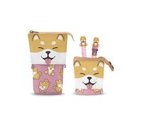 Oh My Pop! - Trousse Shiba Pop Up avec stylo à bille 10 couleurs & stylo à bille effaçable à encre gel
