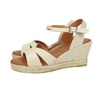 Oh! My Sandals 5480 Sandales d'été en cuir pour femme, couleur glace, semelle douce, sandales d'été fabriquées en Espagne, Glace, 37 EU