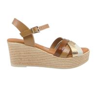 Oh! My Sandals 5733 pour : femme, Taupe combi, 40 EU