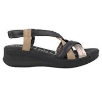 Oh! My Sandals Selene 5655 Sandales compensées pour femme Noir, Noir , 39 EU