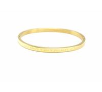Oh My Shop BC2162D - Bracelet Jonc Fin Acier Doré avec Message Your beauty in you is your spirit