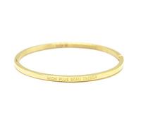 Oh My Shop BC3467F - Bracelet Jonc Fin Acier Doré avec Gravure Message Mon Plus Beau Trésor