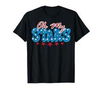 Oh My Stars, Joyeux 4 Juillet, fête de l'indépendance Patriotique T-Shirt