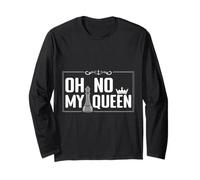 Oh No My Queen Jeu d'échecs Grandmaster Manche Longue