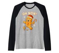Oh Non Bonhomme Pain d’Épices Noël Drôle Manche Raglan