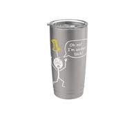 Oh non ! I'm under a tack Stickman Stick Figure Graphic Funny Gobelet isotherme en acier inoxydable double paroi