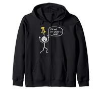 Oh Non ! I'm Under a tack Stickman Stick Figure Graphic Funny Sweat à Capuche