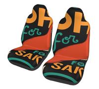 Oh, par Tous Les Dieux ! Protection Couvre Sieges Confortable Housses De Protection Sièges Doux Housse De Siege Voiture pour Camionnette Conducteur Et Passager SUV 2 Pièces