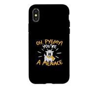 Oh Pygmy You're A Menace Un élevage de chèvres Amusant pour Les éleveurs de chèvres Coque pour iPhone X/XS
