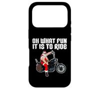 Oh, Quel Plaisir de Conduire Cool Santa sur Une Moto Coque pour iPhone 17 Pro