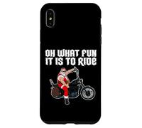 Oh, Quel Plaisir de Conduire Cool Santa sur Une Moto Coque pour iPhone XS Max