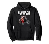 Oh, Quel Plaisir de Conduire Cool Santa sur Une Moto Sweat à Capuche