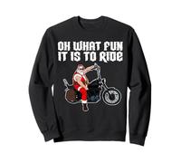 Oh, Quel Plaisir de Conduire Cool Santa sur Une Moto Sweatshirt