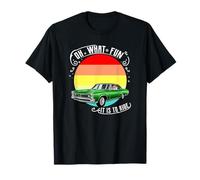 Oh Quel Plaisir de Conduire Le Père Noël sur Une Voiture Classique T-Shirt